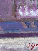 Tableau ancien la Seine à Paris Javel Meudon impressionniste Ed. Sigrist 1900 - Miniature 9