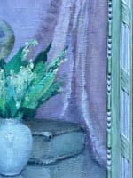 Tableau ancien nature morte muguet Louis Segala art déco impressionniste - Miniature 5