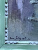 Tableau ancien nature morte muguet Louis Segala art déco impressionniste - Miniature 7