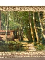 Tableau ancien impressionniste Félix Borrel Toulouse vue de parc château été - Miniature 10