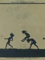 Karl Diefenbach ancienne gravure art nouveau symboliste silhouette enfant 1900 - Miniature 9