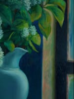 Ancien tableau Suzanne Ballivet nature morte Lilas vase bouquet de fleurs Dubout - Miniature 8