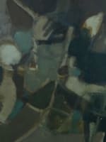 Ancien tableau paysage abstrait abstraction école française Claude Aliotti 1960 - Miniature 4