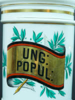 Ancienne paire de pots à pharmacie XIXe porcelaine porcelaine de Paris Lefebure - Miniature 3