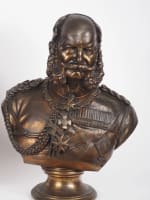 Grand buste ancien roi Allemagne Kaiser Frédéric Pat. bronze 52 cm Silbernagel - Miniature 8
