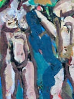 Dessin ancien CoBrA portrait couple homme femme nue signé Ten Kate - Miniature 3