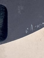 Beau dessin ancien Istanbul mosquée Bosphore la nuit Onnik der Azarian arménien - Miniature 8