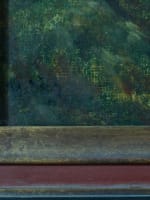 Ancien tableau école de Barbizon animé forêt signé Narcisse Diaz XIXe toile cadre - Miniature 9