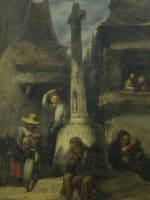 Beau tableau huile sur toile beaux paysage Jean Louis Gintrac vendangeur vin 1835 - Miniature 1