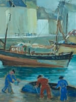 Tableau moderne marine Bretagne Normandie animé Levasseur XXe - Miniature 3