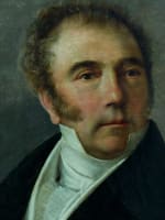 Beau tableau ancien Empire portrait homme cravate blanche Lienard Lille HST XIXe - Miniature 5