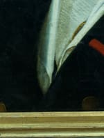 Beau tableau ancien Empire portrait homme cravate blanche Lienard Lille HST XIXe - Miniature 9