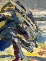 Tableau ancien expressionniste fauve Olle Nordberg 1960 paysage Suède design - Miniature 5