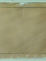 Ancien tableau signé C De Crépy paysage aux bruyères genêts promeneur art déco - Miniature 6