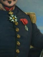 Grand tableau ancien portrait d'homme costume paysage Thomas Degeorge élève David - Miniature 7