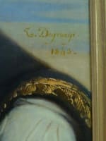 Grand tableau ancien portrait d'homme costume paysage Thomas Degeorge élève David - Miniature 9