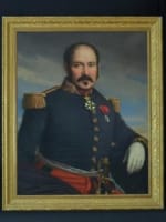 Grand tableau ancien portrait d'homme costume paysage Thomas Degeorge élève David - Miniature 12