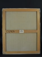 Beau tableau ancien Armand Bouvier bouquet de fleurs nature morte ent. Dufy cadre - Miniature 9