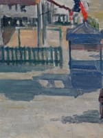 Ancien tableau Paris Belle époque la Seine animée tour Eiffel Henry Laurent XIXe - Miniature 6