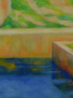 Beau tableau ancien Jean Bellon paysage lyonnais Rhône Liergues Lauris vignes x3 - Miniature 10