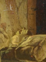 Beau tableau ancien religieux mort saint Bruno moine chartreux Eustache Le Sueur - Miniature 7