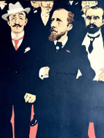 Ancienne lithographie art nouveau Jules Grün portrait homme politique magistrat - Miniature 4