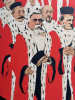 Ancienne lithographie art nouveau Jules Grün portrait homme politique magistrat - Miniature 8