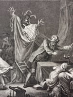 Ancienne gravure La ruse d'amour diable satanique magie Borel Baquoy Marel XVIIIe - Miniature 5