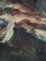 Ancien tableau ancien portrait de femme la pianiste intérieur salon 1910 Dantin - Miniature 10