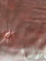 Grand fauteuil moderne Olivier Mourgue Airborne 1960 design vintage cuir rouge - Miniature 5