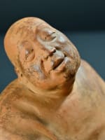 Ancienne sculpture Gaston Hauchecorne au chinois béat extase Bouddha Art Déco - Miniature 1