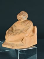 Ancienne sculpture Gaston Hauchecorne au chinois béat extase Bouddha Art Déco - Miniature 5