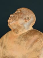 Ancienne sculpture Gaston Hauchecorne au chinois béat extase Bouddha Art Déco - Miniature 6