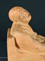 Ancienne sculpture Gaston Hauchecorne au chinois béat extase Bouddha Art Déco - Miniature 7