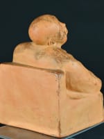 Ancienne sculpture Gaston Hauchecorne au chinois béat extase Bouddha Art Déco - Miniature 8