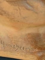 Ancienne sculpture Gaston Hauchecorne au chinois béat extase Bouddha Art Déco - Miniature 11