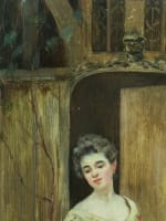 Cristóbal De Antonio tableau ancien Paris vieux métier la marchande de fleurs - Miniature 4