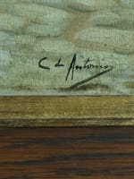 Cristóbal De Antonio tableau ancien Paris vieux métier la marchande de fleurs - Miniature 5