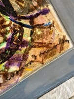 Ancien tableau expressionniste portrait d'homme Edmond Duplan Marseille 1950 - Miniature 6