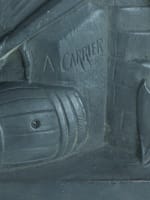 Carrier-Belleuse grand bas reliefs putti amour voyage marine XIXe décor rare - Miniature 12