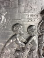 Carrier-Belleuse grand bas reliefs putti amour voyage marine XIXe décor rare - Miniature 16