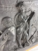 Carrier-Belleuse grand bas reliefs putti amour voyage marine XIXe décor rare - Miniature 17