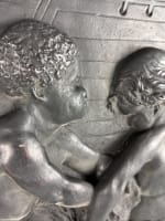 Carrier-Belleuse grand bas reliefs putti amour voyage marine XIXe décor rare - Miniature 19