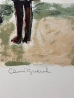 Cassigneul Honfleur litho femme parapluie mer bateau couleurs - Miniature 4