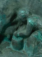 Ancien bronze la laitière vache traite naturalisme art nouveau signé Abbal - Miniature 4