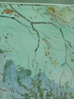 Beau tableau ancien vue de château Henri IV Pau Béarn Louis Audoin paysage 1930 - Miniature 6