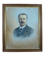 Dessin ancien portrait pastel homme Fernand de Ramel monarchie Alès Gard XIXe - Miniature 2