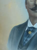 Dessin ancien portrait pastel homme Fernand de Ramel monarchie Alès Gard XIXe - Miniature 4