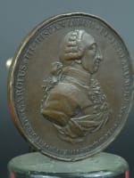 Ancienne médaille XVIIIe bronze Jerónimo Antonio Gil Espagne Mexique rare - Miniature 4
