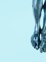 Ancien grand Christ vivant bronze argenté Giambologna maniériste Cristo Vivo - Miniature 6